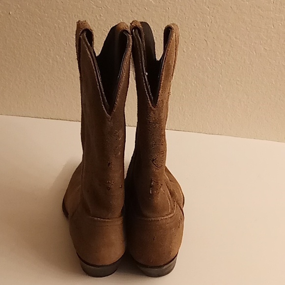 DINGO Mens Boots Leather Size 7 1/2 Tan-Brown Brown Colors Western Rodeo - Picture 3 of 15
